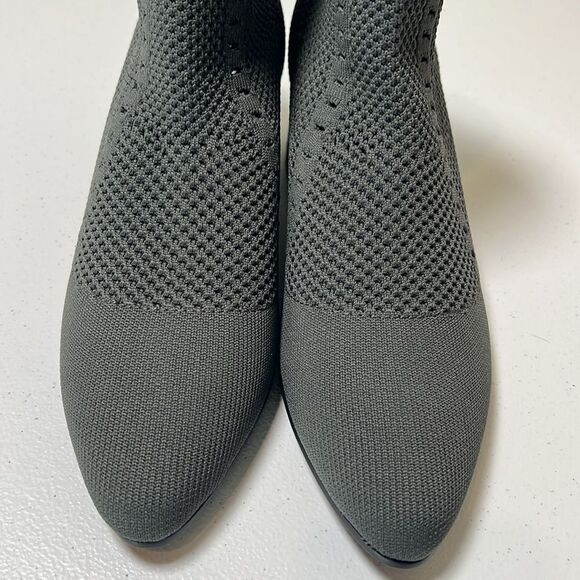 Eileen Fisher Honey Graphite Stretch boots shoes - Picture 4 of 6